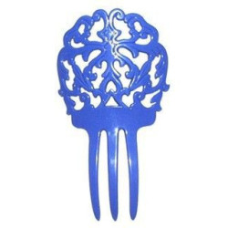 PEINETA PLASTICO AZUL AÑIL