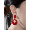 PENDIENTES FLAMENCA PEQUEÑOS PLASTICO