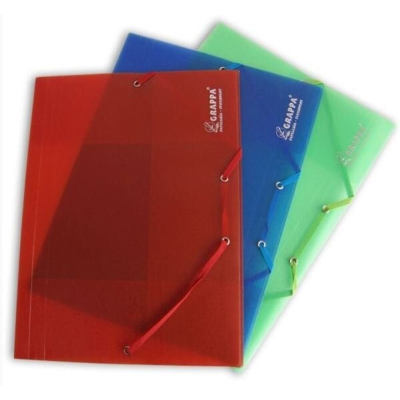 CARPETA PLASTICO GOMAS CON SOLAPAS COLORES