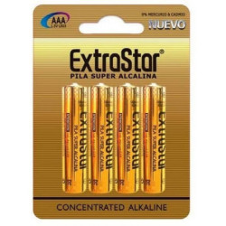 PILAS EXTRASTAR R-03 AAA BLISTER 4 UNIDADES