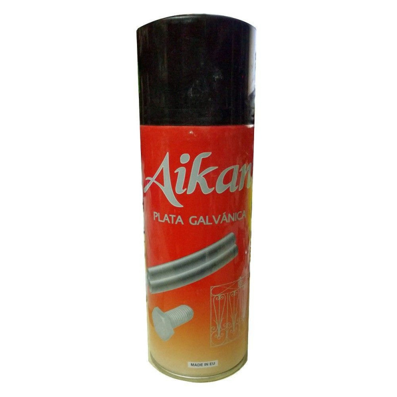 PINTURA SPRAY AIKAN PLATA GALVANICA 400 ML