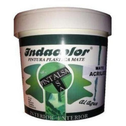 PINTURA PLASTICA INDACOLOR MATE ACRILICO  3 L