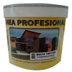 PINTURA PETREA TRITON BLANCA 4 LITROS