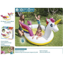 PISCINA INTEX UNICORNIO PULVERIZADOR 272X193 CM