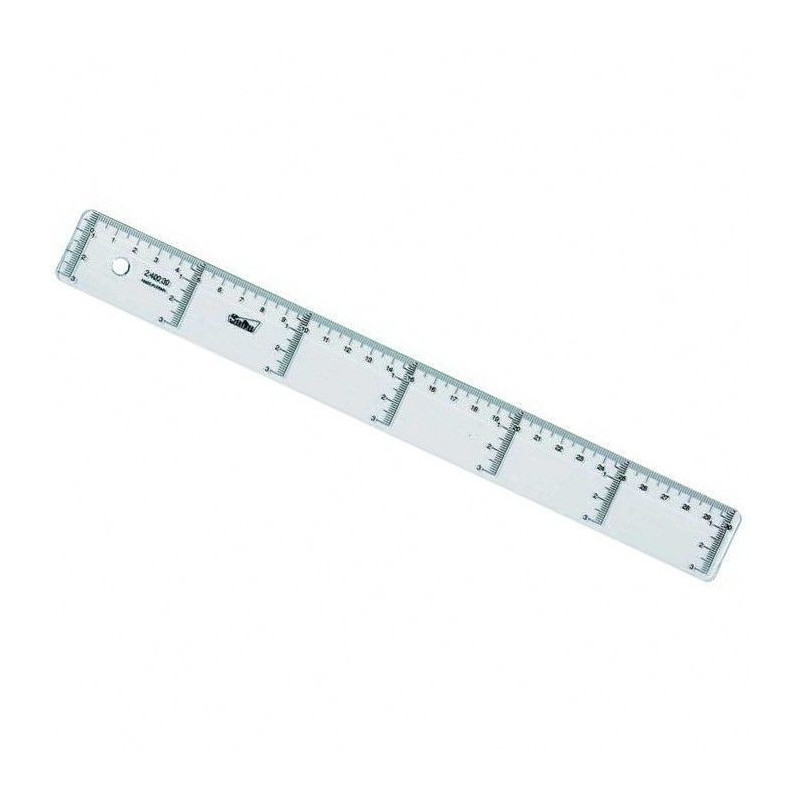 REGLA PLASTICO SAFTA 30 CM