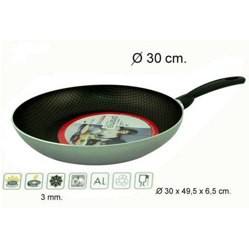 SARTEN PLATEADA 30 CM 3 MM