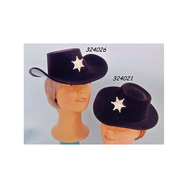 SOMBRERO SHERIFF NIÑO FLOCADO