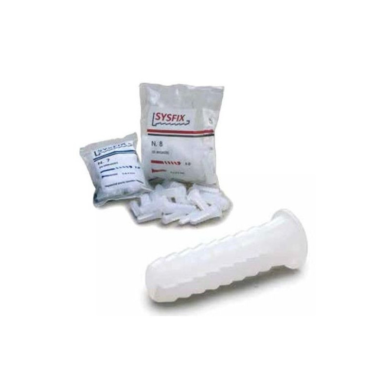 TACOS PLASTICO LADRILLO HUECO Nº 10 B/25 U