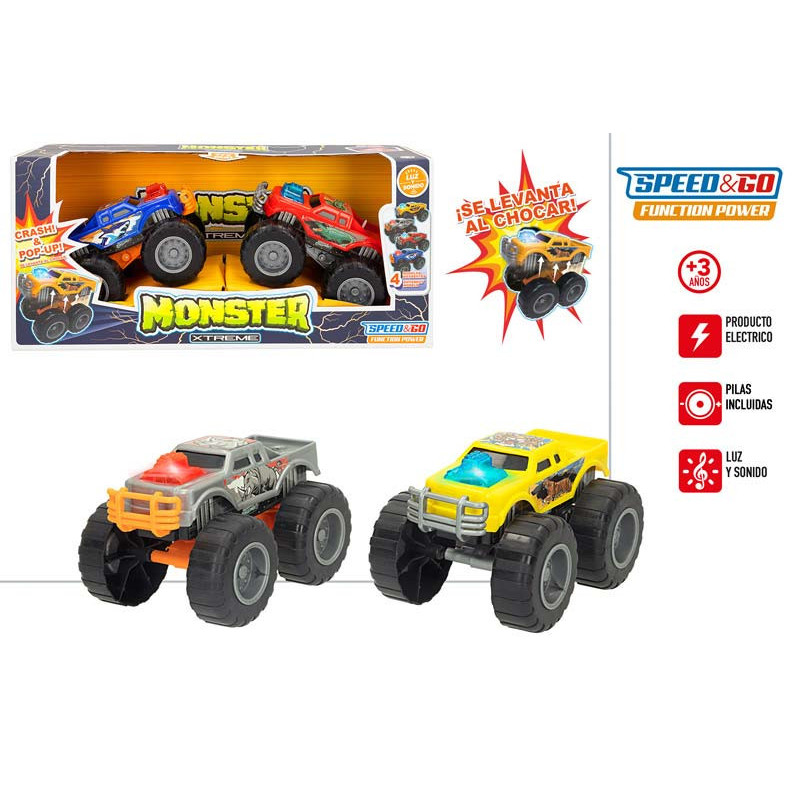 CAMIONES SPEED&GO PACK DE 2 U CON LUZ Y SONIDO