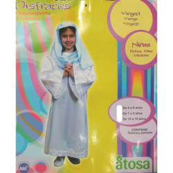 TRAJE VIRGEN T/ 4-6 AÑOS
