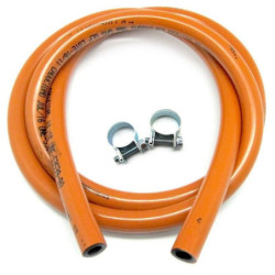 TUBO BUTANO 1,3 M CON 2 ABRAZADERAS