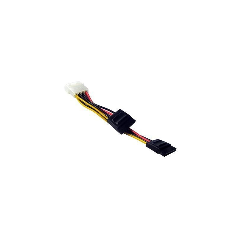 ADAPTADOR ALIMENTACION FUENTE MOLEX IDE A 2 SATA