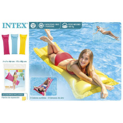 COLCHONETA HINCHABLE INTEX 183x69 CM COLORES