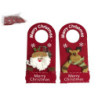 COLGANTE DE PUERTA ROJO MERRY CHRISTMAS