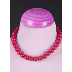 COLLAR PLASTICO NIÑA CORTO 40 CM ROJO B/IGUALES