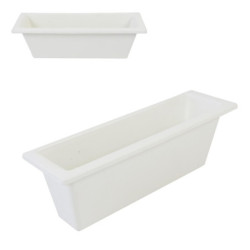 JARDINERA PLASTICO BLANCA 30x9x10 CM