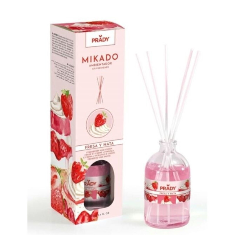 AMBIENTADOR MIKADO PRAQDY FRESA Y NATA