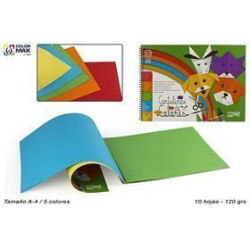 BLOC CARTULINAS 10 COLORES COLOR MAX