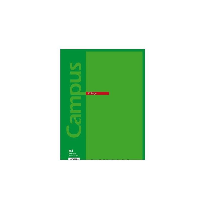 BLOC FOLIO CAMPUS 2 RAYAS 80 HOJAS TAPA BLANDA