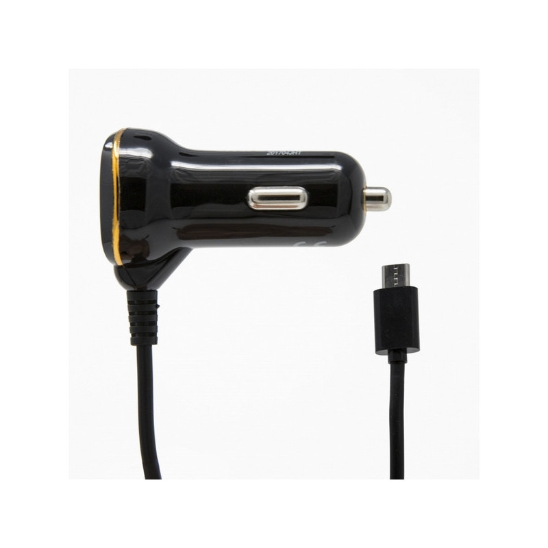 CARGADOR TOPK PARA COCHE CON CABLE MICRO USB