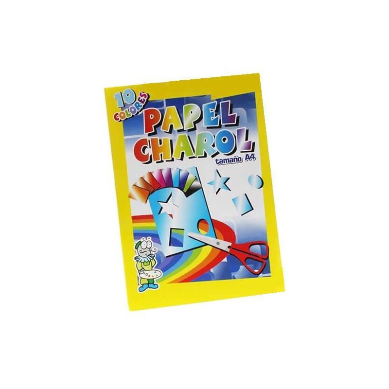 BLOC PAPEL CHAROL A4 10 COLORES