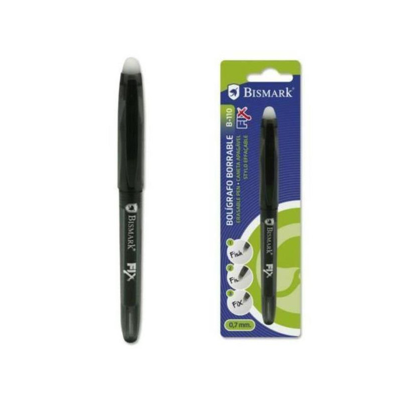 BOLIGRAFO BISMARK FIX BORRABLE NEGRO